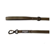 Barkridges® Premium Triple Handle Dog Lead Leash | Traffic Handle | Secured | Locking Clip | Padded Handle | Safety Reflective Strips | Comfortable for Small Medium Large Dogs (Army Green, 120cm)