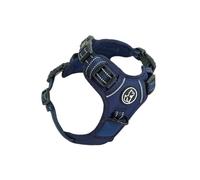 Barkridges® TruFit Comfort Dog Harness Adjustable Easy to Wear | No Pull Training | Chafing-Free | Safety Reflective | Comfortable Small Medium Large (Dark Blue, M - Regular Fit)