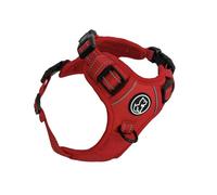 Barkridges® TruFit Comfort Dog Harness Adjustable Easy to Wear | No Pull Training | Chafing-Free | Safety Reflective | Comfortable Small Medium Large (Red, S - Deep Fit)