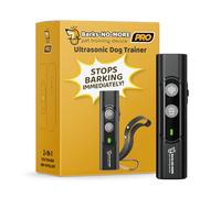 Barks No More Professional Dog Barking Deterrent & Training Device - Stop Barking Without Hurting Your Pet - Rechargeable Ultrasonic Dog Bark Trainer - Just Point & Press