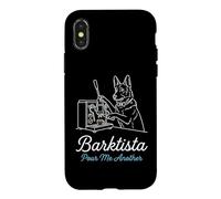 Barktista Pour Me Another German Shepherd Coffee Drinker Case for iPhone X/XS