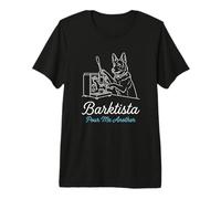 Barktista Pour Me Another German Shepherd Coffee Drinker Premium T-Shirt