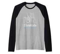 Barktista Pour Me Another German Shepherd Coffee Drinker Raglan Baseball Tee