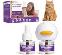 Barkwave Cat Calming Pheromone Diffuser Kit, Stress Relief, 1 Plug-in 2 Refills
