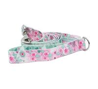 BarkyWhisker - Standard Stylish Dog Leash, Four Patterns, 180-cm long (Wide: 30mm, Pink Flowers)