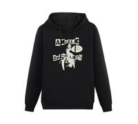 BARLOTUS Angelic Upstarts Punk Rock Men's Hoodies Graphic Pullover Sweatshirts Unisex Black Printed Hooded XXL