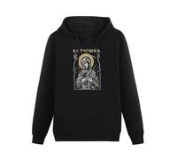BARLOTUS Batushka Mary Dagger Men's Hoodies Graphic Pullover Sweatshirts Unisex Black Printed Hooded L