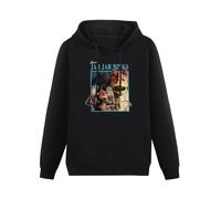 BARLOTUS Jar Jar Binks Men's Hoodies Graphic Pullover Sweatshirts Unisex Black Printed Hooded 3XL