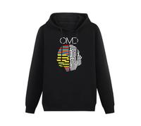 BARLOTUS OMD Orchestral Members Men's Hoodies Graphic Pullover Sweatshirts Unisex Black Printed Hooded M