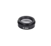 Barlow Auxiliary Objective Glass Lens for Industrial Video Microscope Cameras, 0.3X-2X Magnification, C-Mount, 42mm Thread, Double Magnification &(0.3X)