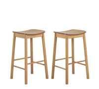 Barlow Barstool - Set of 2 - Without Back - Matt Oak