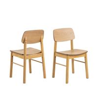 Barlow Dining Chair in Matt Oak Set of 2