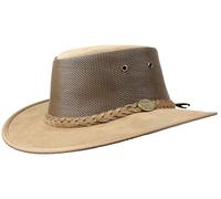 Barmah 1064 Foldaway Suede Cooler Hat - M 57cm Brown
