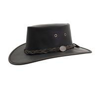 Barmah Foldaway Squashy Kangaroo Hat, Crackle Brown (1018) (Large)
