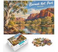 Barmah National Park Australia Landscape Art Jigsaw Puzzle, 1000 Piece | For a useful gift beyond Christmas Day, this adult jigsaw puzzle with 1000 pieces suits quiet days around New Year.