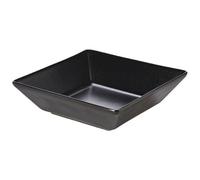 Barmans Luna Black Stoneware Square Bowl 7inch / 17.5cm - Case of 12