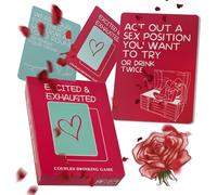 BARMI Couples Party & Drinkig Game - 30+ Flirty Missions & Icebreaker Prompts for Adults | Portable Card Game for Dates, Social Events (Build Connections & Laugh Together)