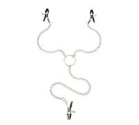 BARMI Nippl Clamps with Chain Necklace - Adjustable Non-Piercing Clips for Intimate Moments | Dual-Purpose Adult Toy & Jewelry for Couples, Date Nights & Boudoir Play