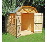 Barn 6' 3" x 6' 8" Barn Shed - Premium Dip Treated Shiplap