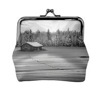 Barn Black and White Printing Small Coin Purse, Lightweight Travel Wallet for Sightseeing Tours and Shopping Sprees