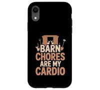 Barn Chores Are My Cardio - Funny Farming Life Case for iPhone XR