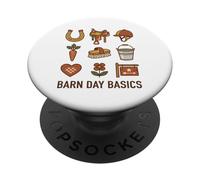 Barn Day Basics Icons Horse Lover Riding Equestrian PopSockets Adhesive PopGrip
