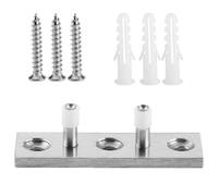Barn Door Floor Guide, Stainless Steel Sliding Gate Fittings Floor Mount Flush Bottom Roller Guide with Mounting Screws
