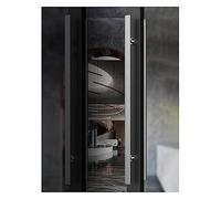 Barn Door Handle 59in/47in/39in / 31in/23in/15.7in Long Door Handle, Commercial H Shape Glass Pull Push gate Handles, Black Gold Silver Gate Pull Bar(Silver,120cm/47.2in)