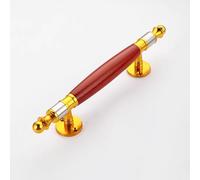 Barn Door Handle Bar,Retro Style Door Pull Hardware for One Side Durable and Sturdy, Easy Installation,Comfortable Grip Interior/Exterior Sliding Door Grab Bar(Golden red,30cm/11.8in)