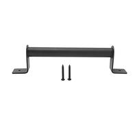 Barn Door Handle Carbon Steel Sliding Door Pull, 8.9 Inch Black, Durable Rust - Comfortable Grip, Matte Frosted Finish, Ideal for Garage, Shed, Cabinet Doors