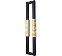 Barn Door Handle, Large Double-Sided Push Pull Bar for Glass & Entry Doors, Wood and Metal, Easy Installation, Suitable for Internal/External Use