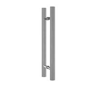Barn Door Handle Set - Modern Wooden H-Shaped Sliding Hardware for Interior and Exterior Doors - Durable Push Pull Handles