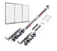 Barn Door Hardware Set, Heavy Sliding Door, Hardware Barn Door Rail Rail, Door Hardware Truck Kit, Barn Door Hardware Set, Wooden Glass Trolley Roller Set, Easy to Install Door