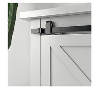 Barn Door Hardware, Sliding Barn Door Hardware Kits, Top Mounted Hanging Rail Stopper Hanger Track Steel Closet for Cabinet