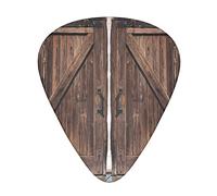 Barn Door In Farmhouse Vintage Printed Guitar Picks 12 Pack Picks Sampler With Storage Box For Guitar Bass Ukulele 0.46mm