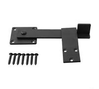 Barn Door Latch 55 Inch Gates Iron Degree Sliding Doors Farms Cabinets Sheds Gardens and Solid Buckle with 360 Lock Rotation for Wooden Fences