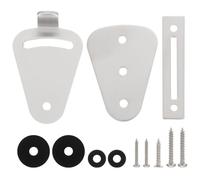 Barn Door Lock Stainless Steel Silver American Style