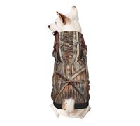 Barn Door Printed Dog Hoodie Soft Dog Sweatshirt Cute Cat Dog Clothes for Small Dogs Kitten Puppy, 2XL