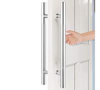 Barn Door Pull Handle - Stainless Steel Commercial Entry Push Pull Door Handles for Wooden Doors, Shower Sliding Door Grab Bar