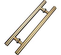 Barn Door Sliding Door Handle Hotel Glass Door Push-Pull Handle Home Sliding Barn Door Handle Electroplated Titanium Gold Stainless Steel Handle Door Hardware Accessories,One Color-1200x800mm