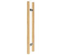 Barn Door Sliding Door Handle Solid Wood Sliding Barn Door Handle for Glass Gate, Double Sided H Shape Round Bar Push Pull Door Handle, Shower Kindergarten Office (Color : Natural, Size : 60cm/2ft)