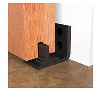 Barn Door Sliding Kit, Adjustable Sliding Floor Guide Wall Mounted for Barn Door Hardware Accessory Sliding Door,Roller Door Hardware(Black 03)
