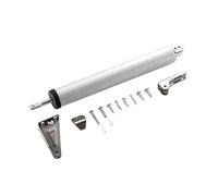 Barn Door Sliding Kit, Gas Spring Automatic Door Closer Overhead Door Closer Soft Closing Device, Adjustable Buffer Force Furniture Hardware(Silver)