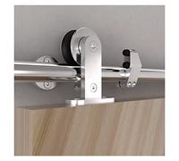 Barn Door Sliding Kit, Sliding Barn Door Hardware Kit Stainless Steel Top Mount 6ft 6.6ft 8ft,Roller Door Hardware(12ft Double kit)