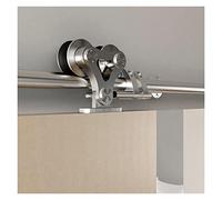Barn Door Sliding Kit, Sliding Barn Door Hardware Top Mounted Dual Wheel Stainless Steel,Roller Door Hardware(5.6ft (1.7m))