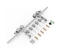 Barn Door Sliding Kit, TSMST 4FT-8FT Stainless Steel Sliding Barn Door Hardware Kit 122cm-240cm Rail System Industrial Track T/Y/L Roller,Roller Door Hardware(Y Roller,4FT 122cm)