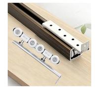 Barn Door Sliding Rail Kit with Elastic Stop for Easy Installat & Smooth - Perfect for Home Decor & Space-Saving Soluts