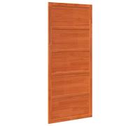 Barn door Solid pine brown 80x2.5x208 cm sliding interior space saver