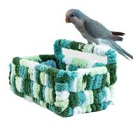 Barn Eleven Warm Bird Nest House Bed Hammock Toy for Pet Parrot Parakeet Cockatiel Conure Cockatoo African Grey Eclectus Amazon Lovebird Budgie Finch Canary Hamster Rat Chinchilla Squirrel Cage Perch