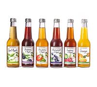 Barn Farm Drinks Fruit Juice Mixed Case - 12 Delicious Flavoured Fruit Juices - Soft Drinks - 6 Different Flavours - 100% Fruit Juice - 1 of Your 5 Day - 275ml Glass Bottles